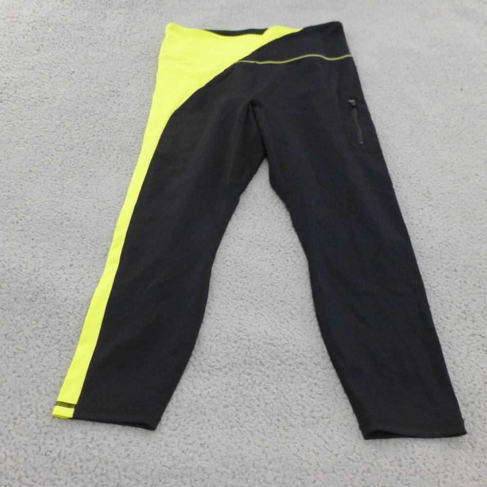 Fabletics Motion 365 Leggings Womens 1X Pull On Black Gym Yoga Workout Stretch